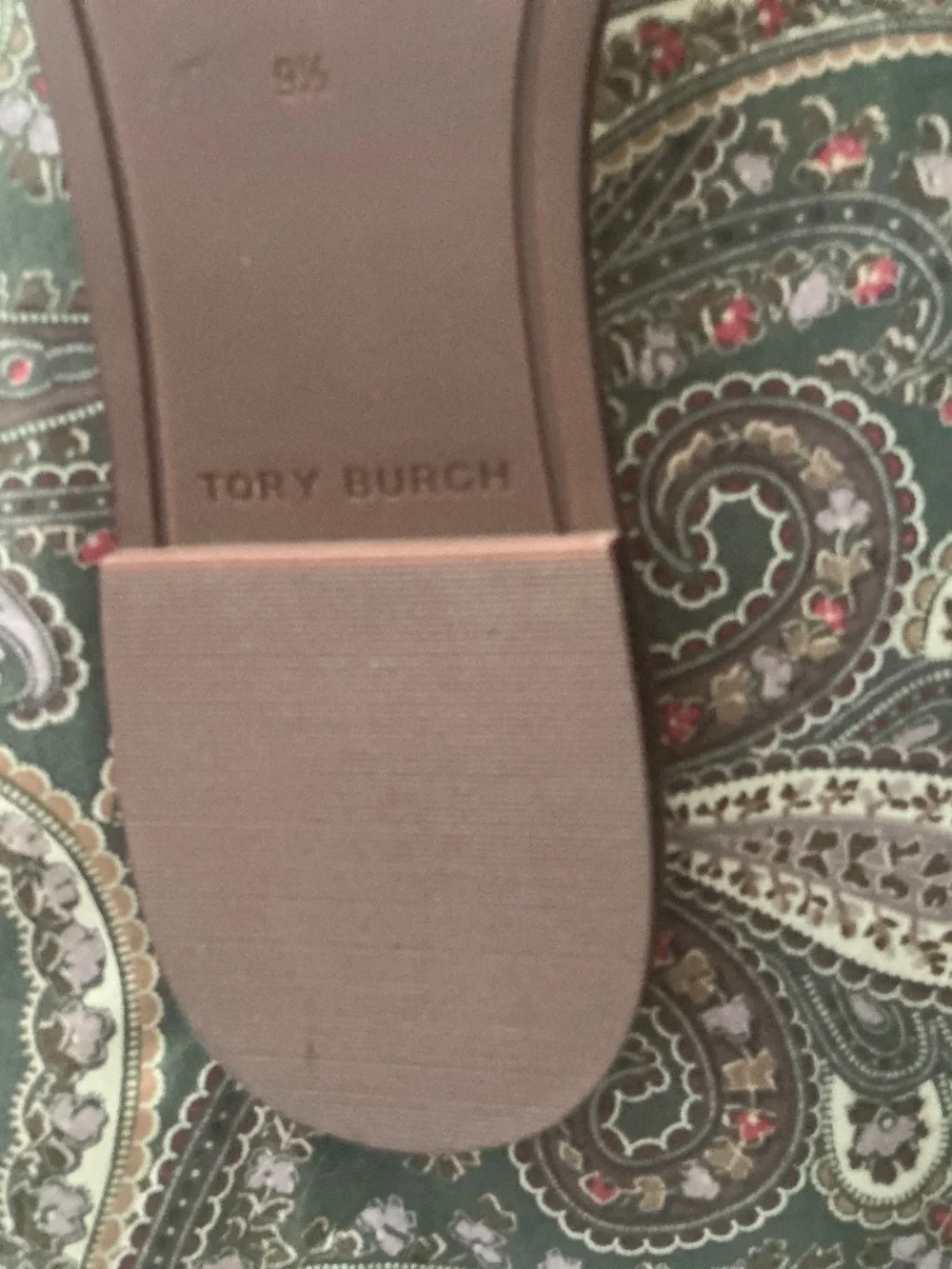 Tory Burch Never Worn New Ivory Slide sandal Size 9 1/2 with dust bag